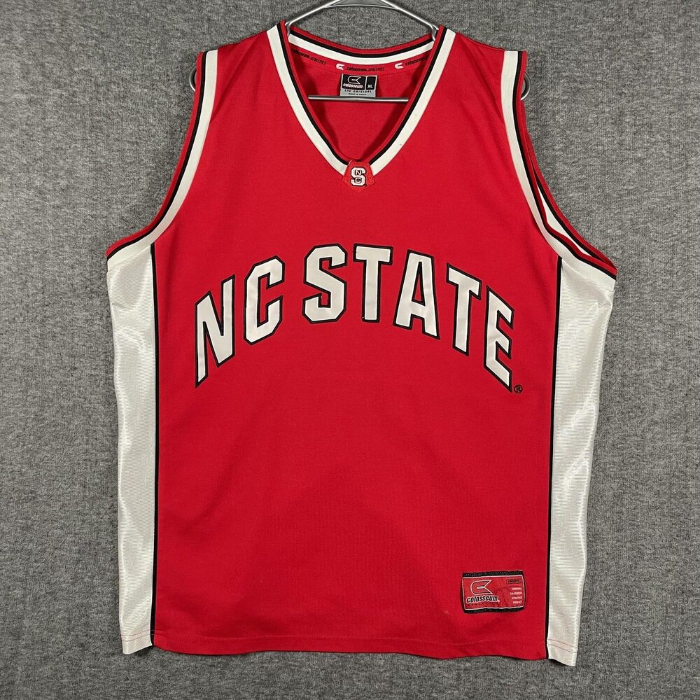 NC State Wolfpack Jersey Mens XL Red NCAA Basketball Colosseum Athletics